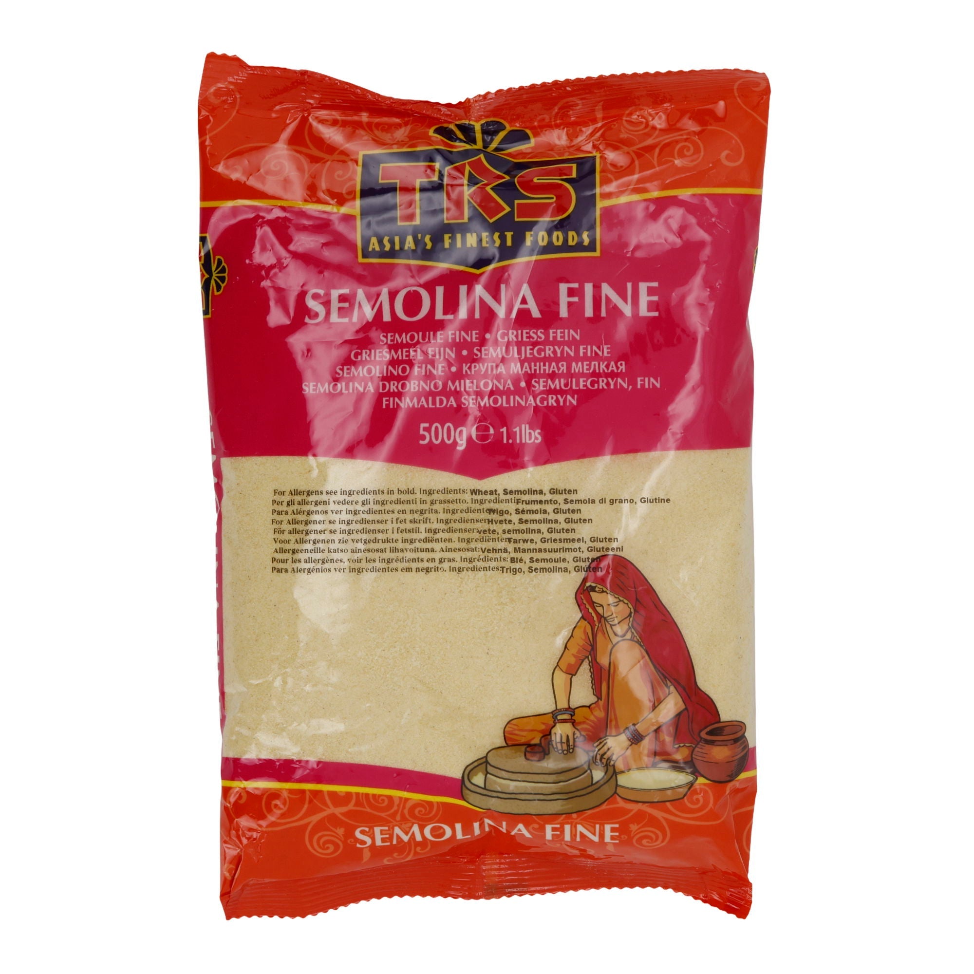 Semolina TRS Semolina Fine | fein gemahlener Hartweizengrieß | Mehl | 500 g Packung | TRS